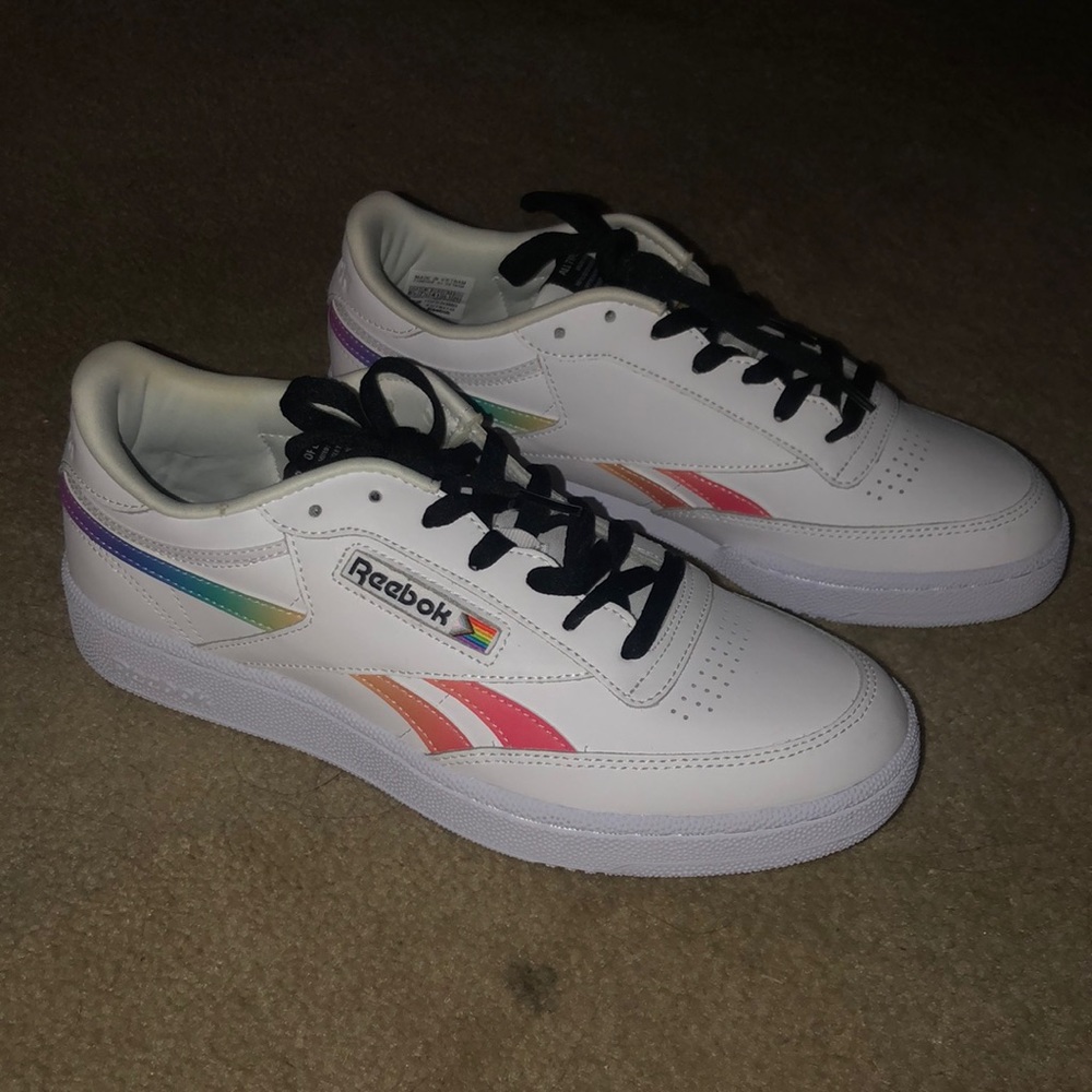 reebok club c pride sneakers